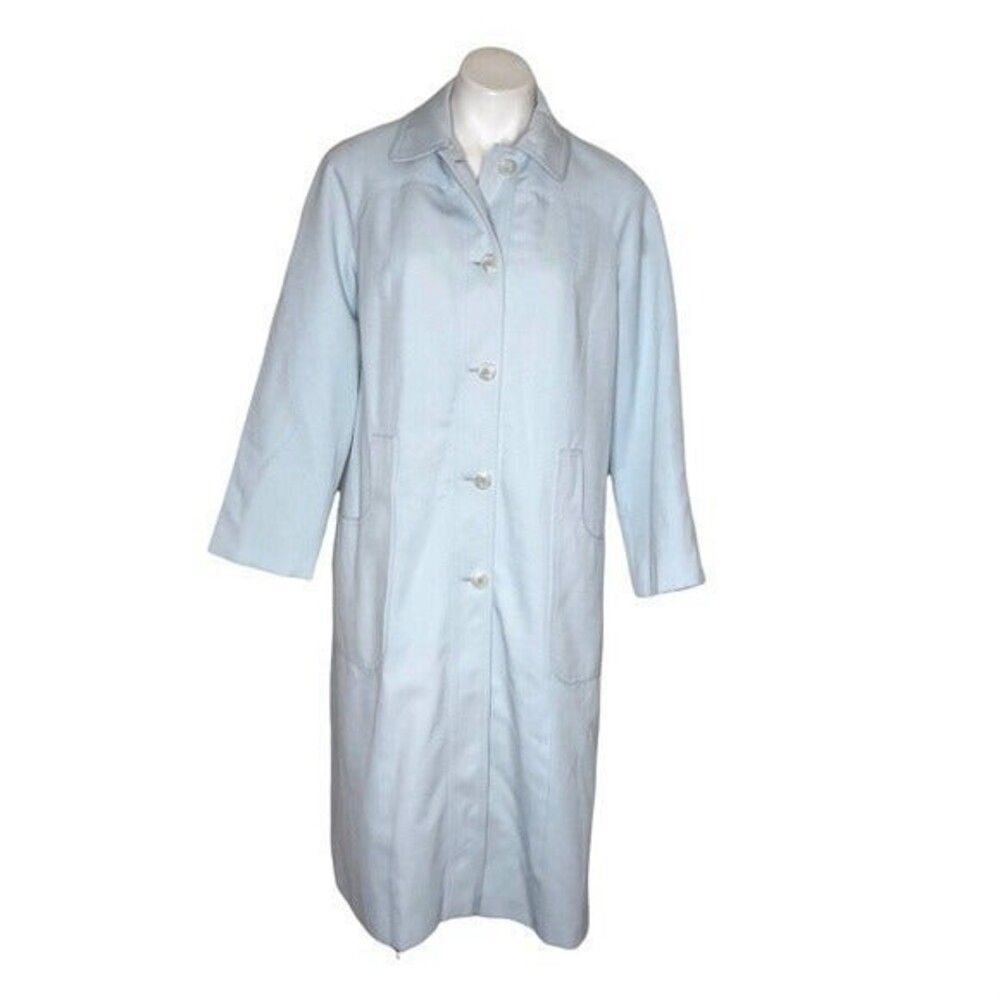 FORECASTER INTERNATIONAL Vintage Light Blue Coat Lined Size 9/10